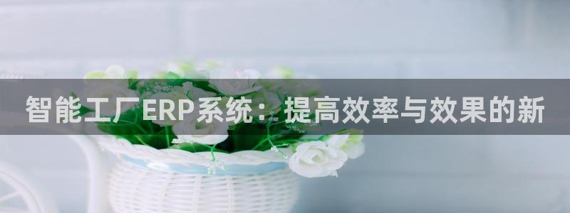 彩神v8手机客户端下载：智能工厂ERP系统：提高效率与效果的新